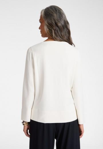 Пуловер с рукавом три четверти