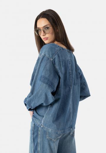 Джинсовая блузка