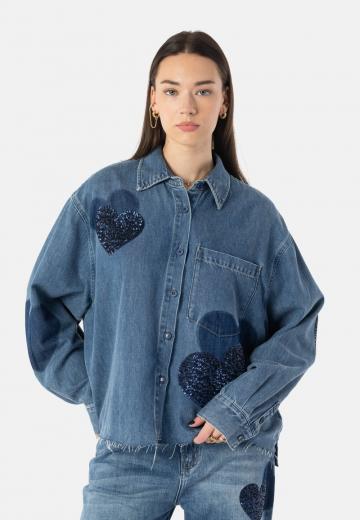 Джинсовая блузка