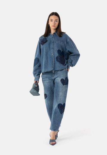 Джинсовая блузка