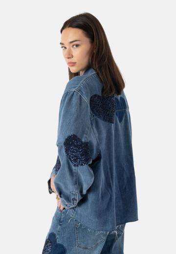 Джинсовая блузка