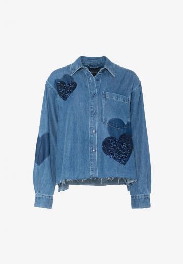 Джинсовая блузка