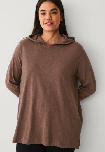 Пуловер с капюшоном