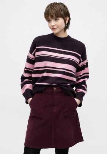Пуловер в полоску