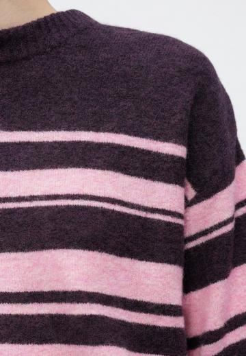 Пуловер в полоску