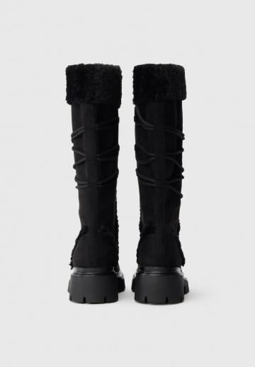 Сапоги на шнуровке