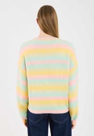 Пуловер в полоску