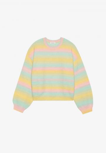 Пуловер в полоску