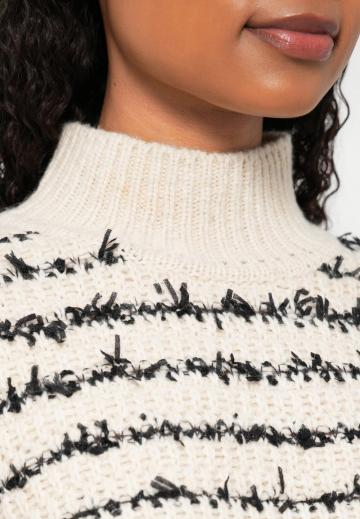 Пуловер в полоску