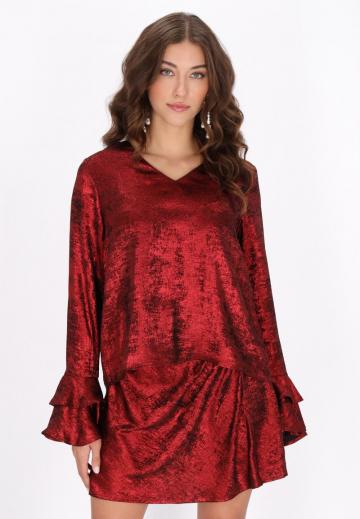 Атласная блузка