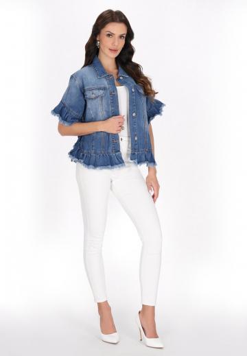 Джинсовая жилетка