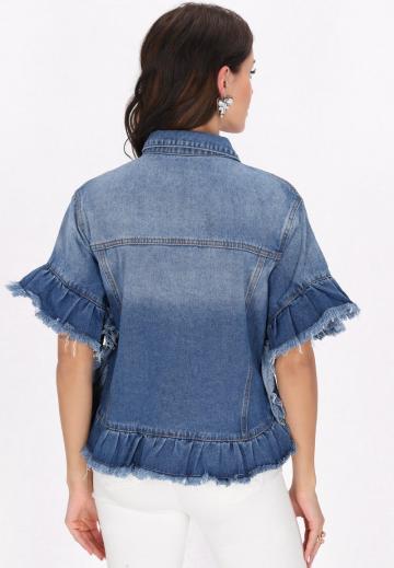 Джинсовая жилетка