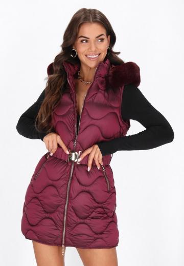 Длинный жилет