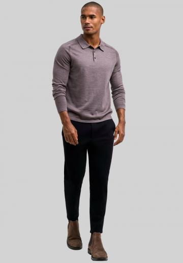 Поло с длинным рукавом