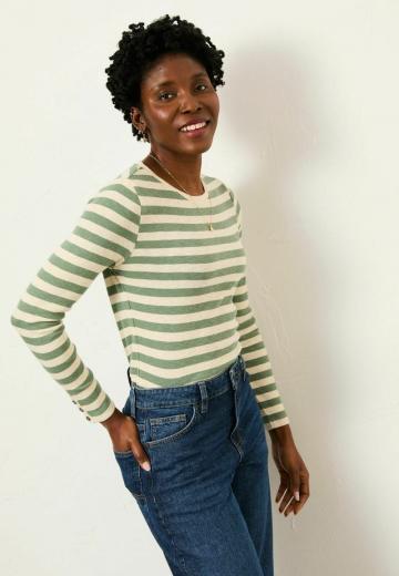 Пуловер в полоску