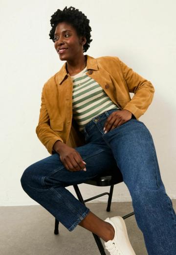 Пуловер в полоску