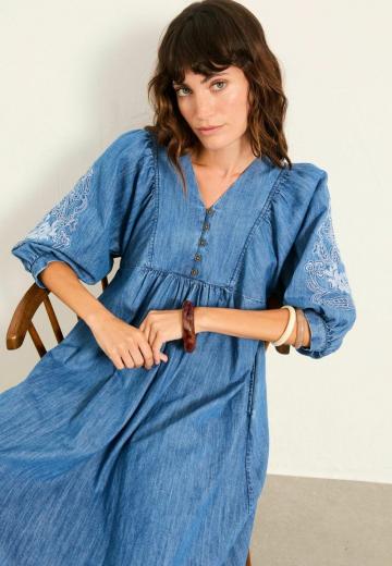 Джинсовое платье