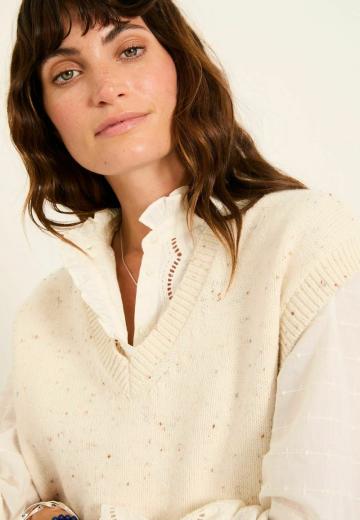 Пуловер без рукавов