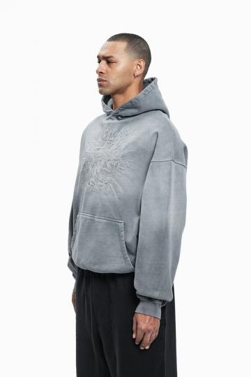 Пуловер с капюшоном