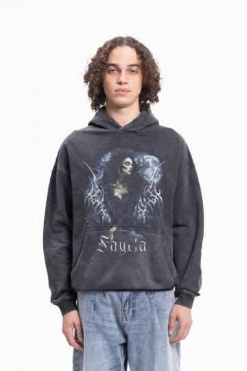 Пуловер с капюшоном