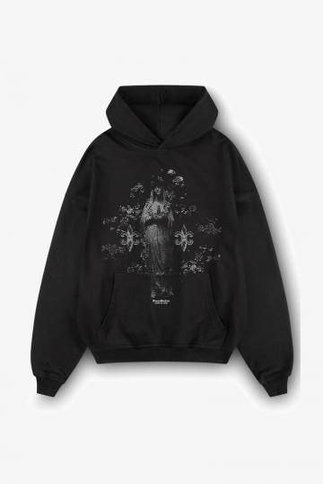 Пуловер с капюшоном