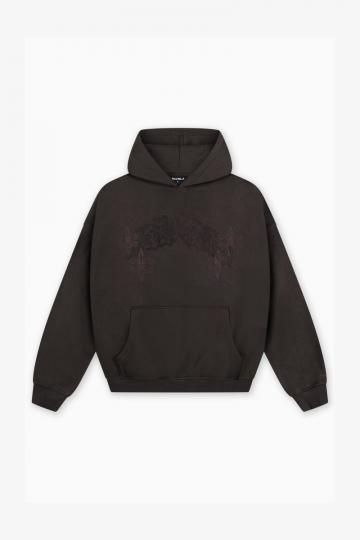 Пуловер с капюшоном