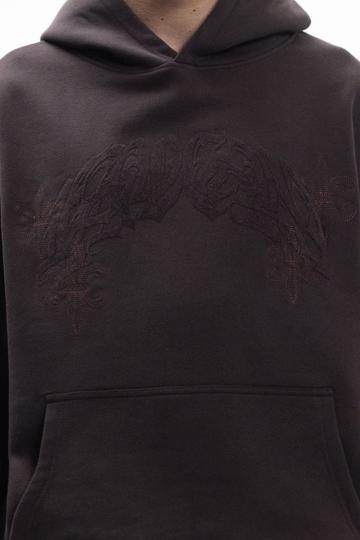 Пуловер с капюшоном