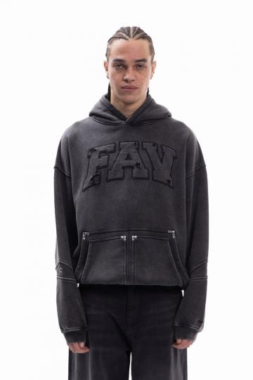 Пуловер с капюшоном