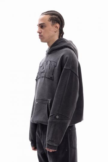 Пуловер с капюшоном