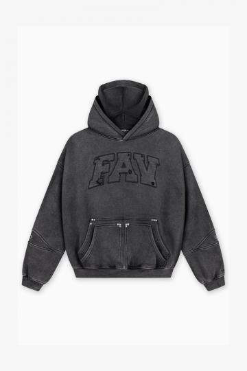 Пуловер с капюшоном