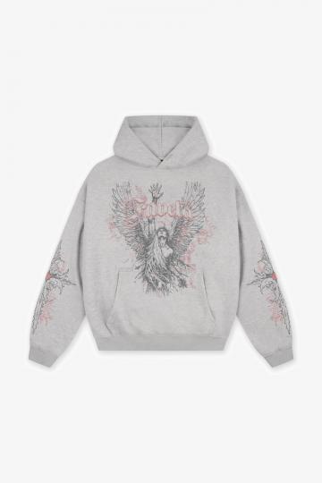 Пуловер с капюшоном