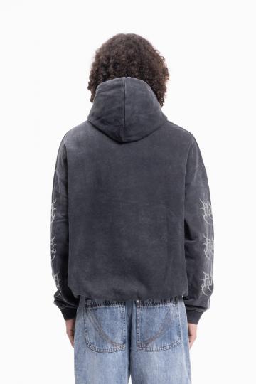 Пуловер с капюшоном