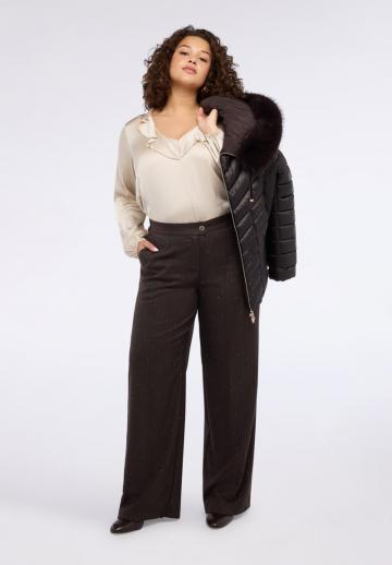 Атласная блузка