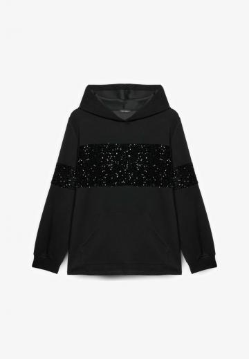 Пуловер с капюшоном