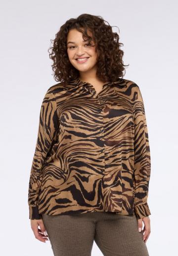 Атласная блузка