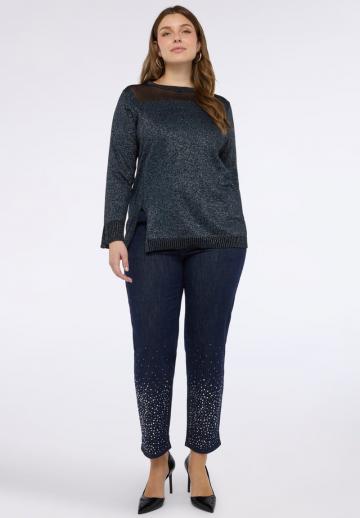 Длинный пуловер