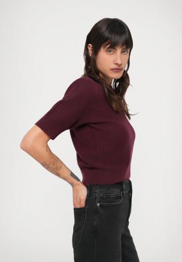 Пуловер с коротким рукавом