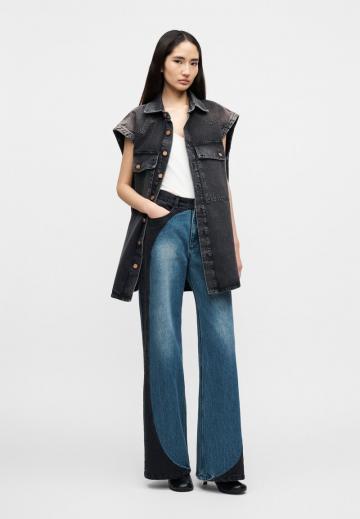 Длинный жилет