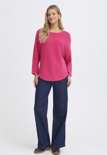 Пуловер с рукавом три четверти