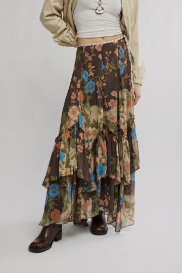 Юбка с воланами