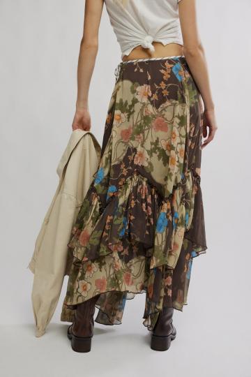 Юбка с воланами