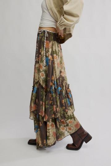 Юбка с воланами