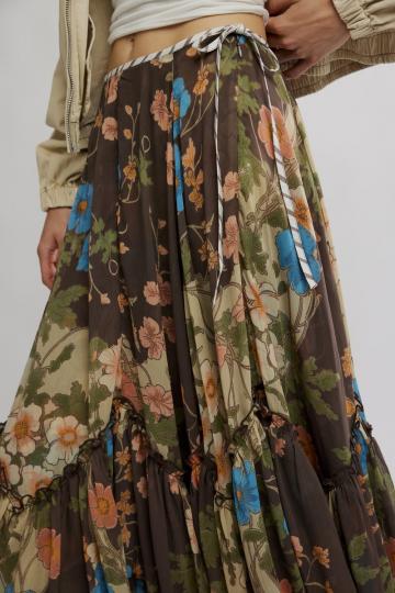 Юбка с воланами