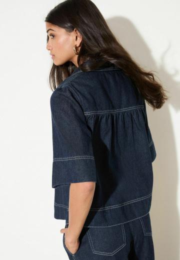 Джинсовая блузка