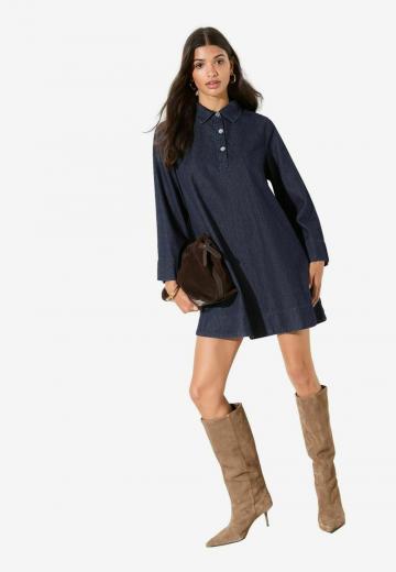 Джинсовое платье