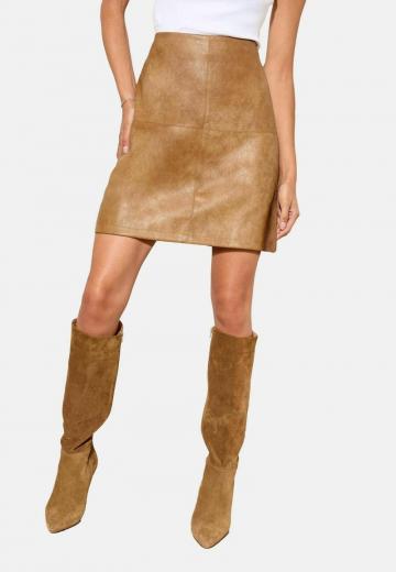 Кожаная юбка