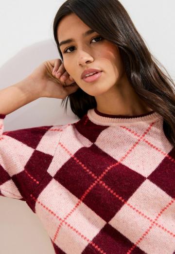 Пуловер с рукавом три четверти