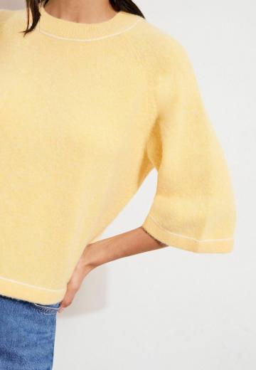 Пуловер с рукавом три четверти