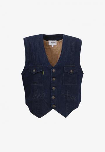 Джинсовая жилетка