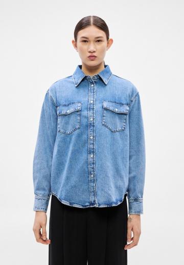 Джинсовая блузка